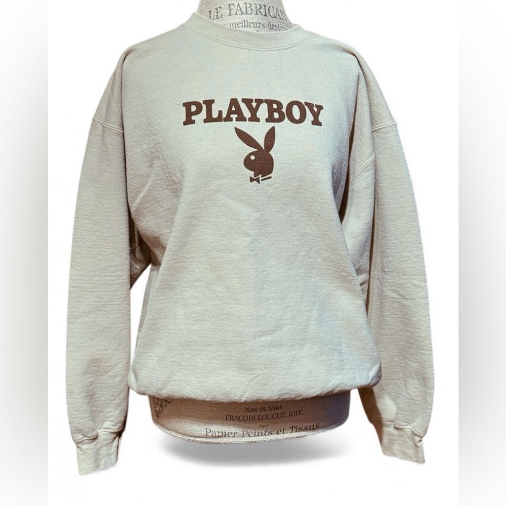 PLAYBOY Cream Sweatshirt